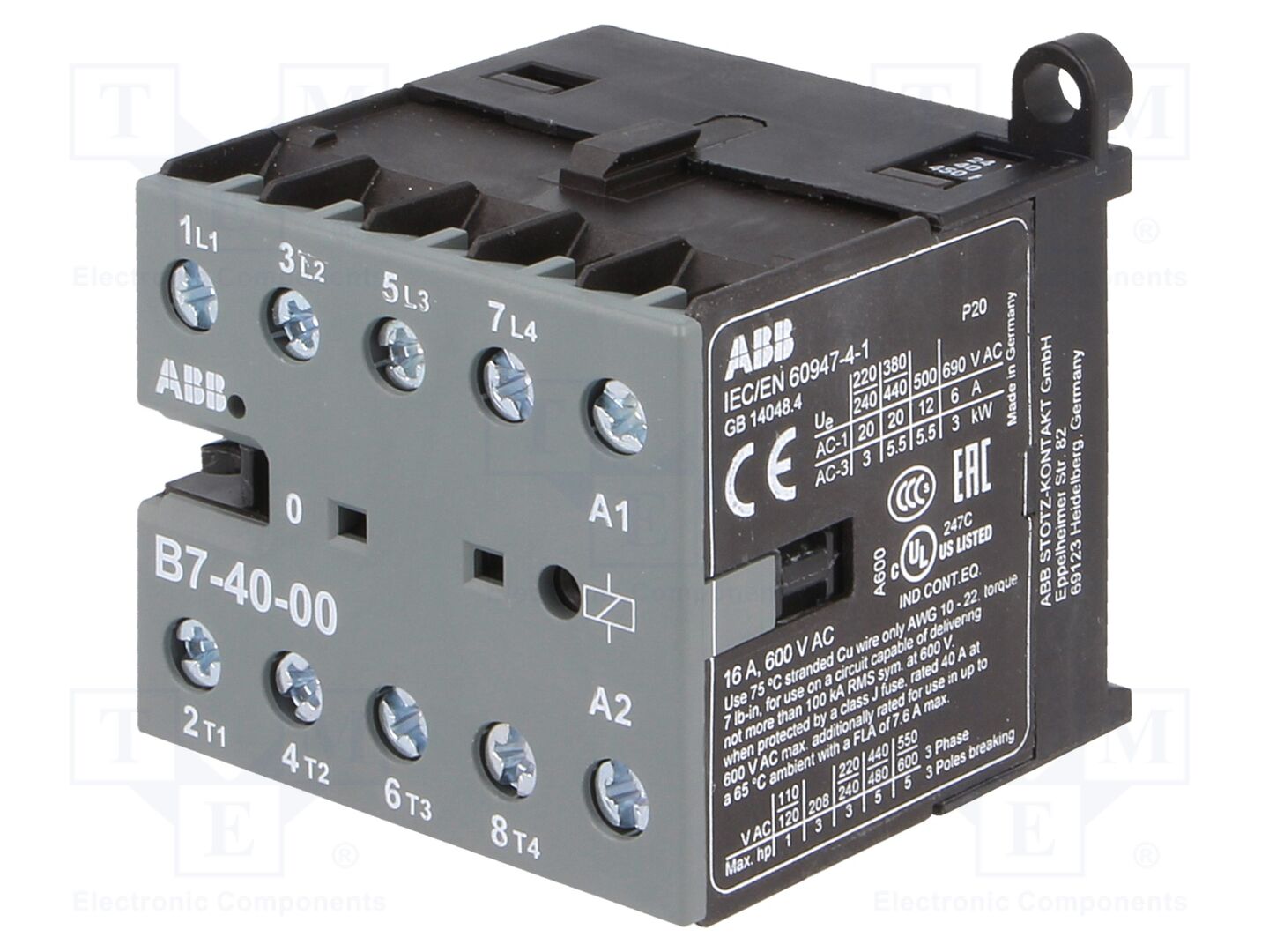 ABB B7-40-00-01 Kontaktori 24VAC, 7A