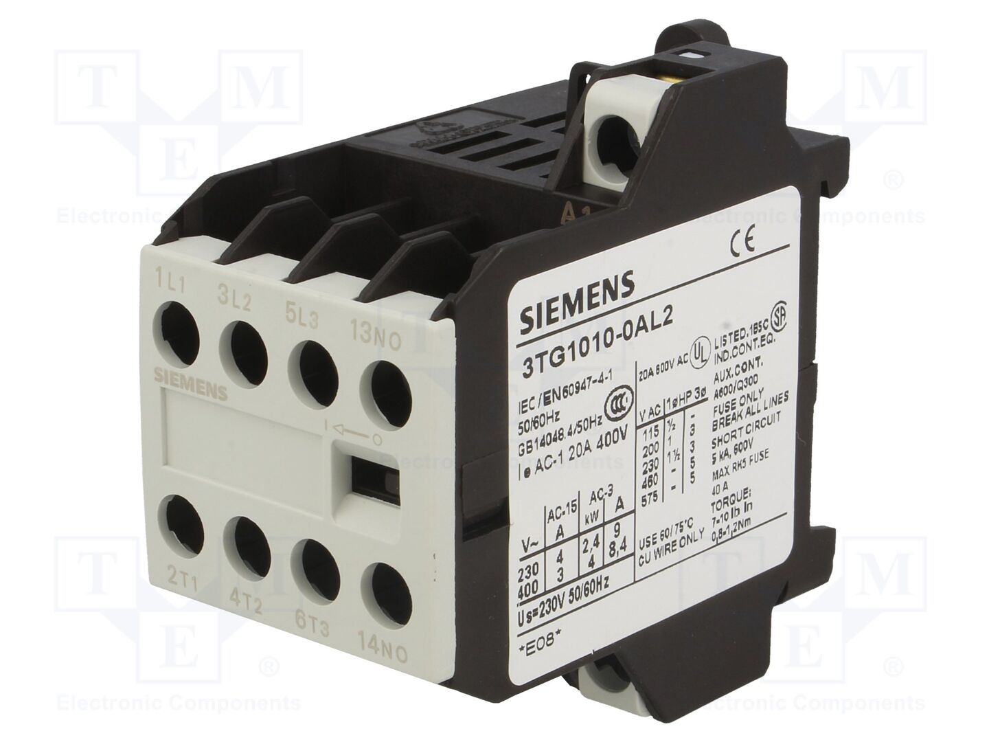 SIEMENS 3TG1010-0AL2 Konttori 230VAC