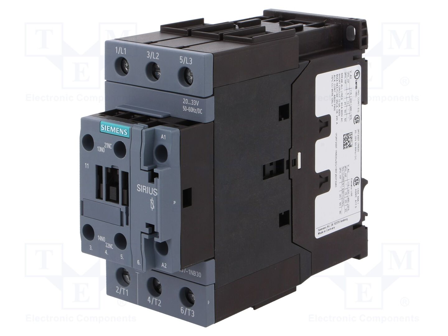 SIEMENS 3RT2037-1NB30 Kontaktori 65A