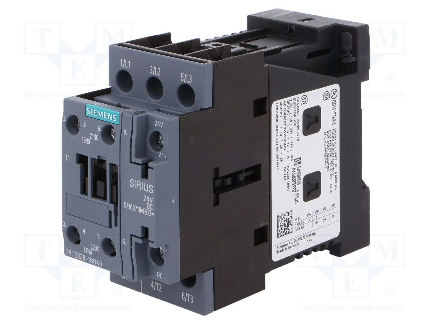 SIEMENS 3RT2028-1BB40 Konttori 40A