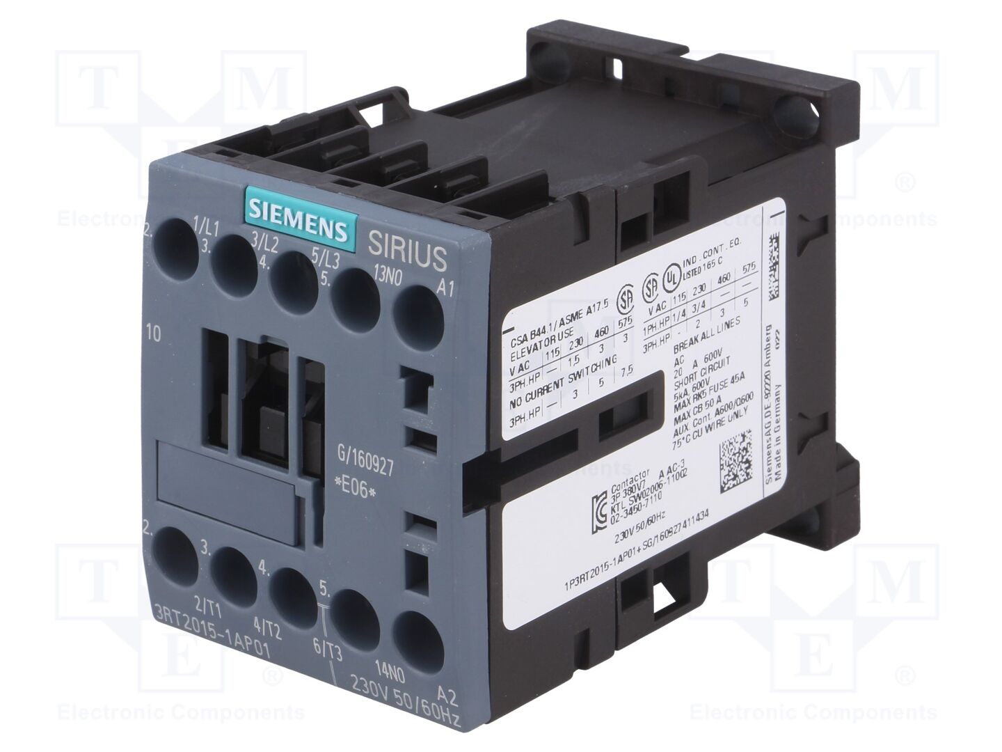 SIEMENS 3RT2015-1AP01 Kontaktori 230VAC