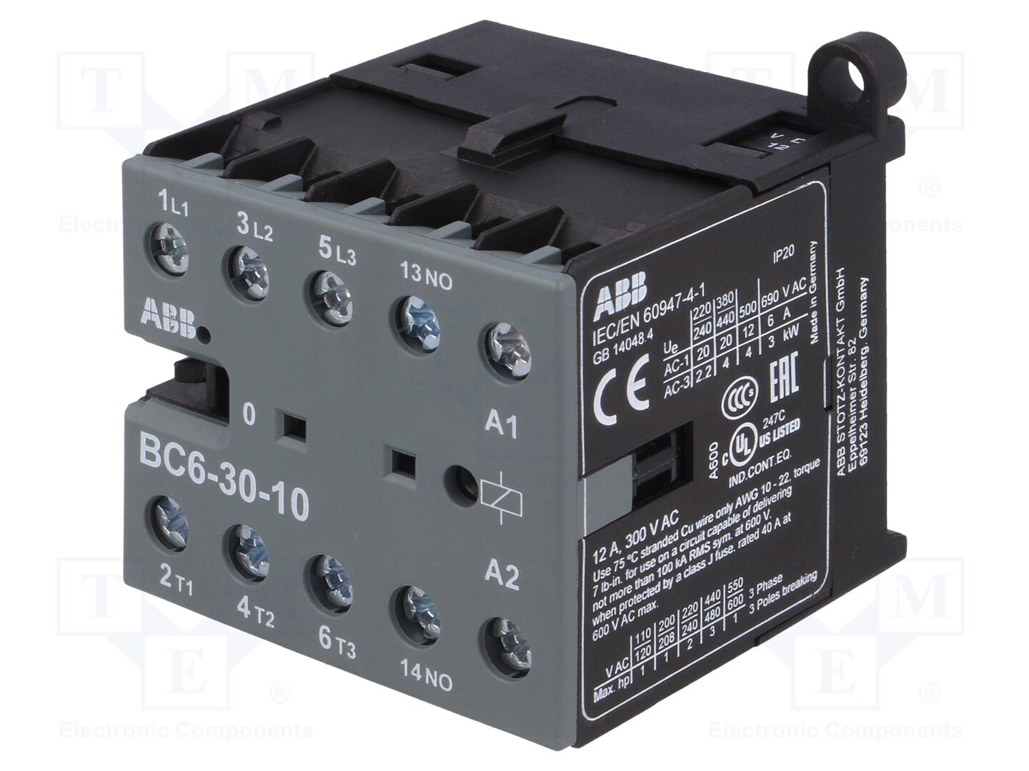 ABB BC6-30-10-07 Kontaktori 12VDC, 6A