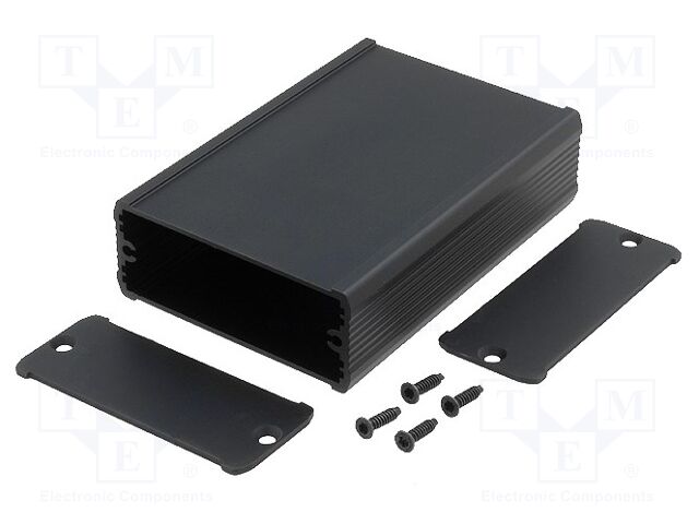FISCHER ELEKTRONIK TUF-69-28-100-SA Kotelo paneelilla 69x100x28mm