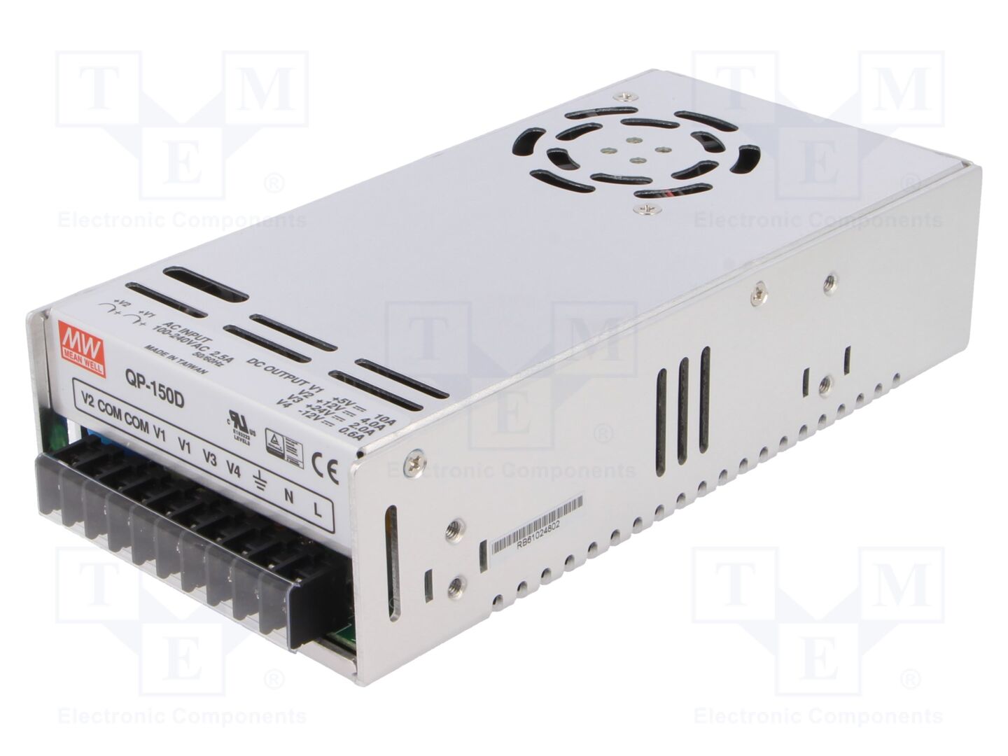 MEAN WELL QP-150-D Sisäänrakennettu kytkentävirtalähde 150,2W 5VDC