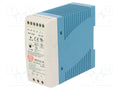 MEAN WELL MDR-60-48 DIN-kiskoon asennettava kytkentäsähkönsyöttö 60W 48VDC