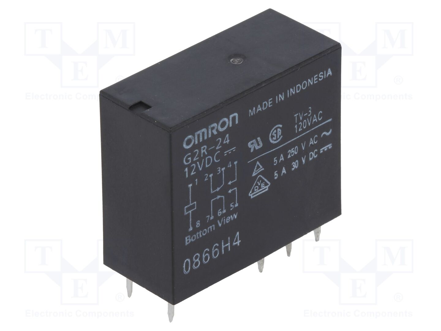 OMRON Electronic Components G2R-24-12DC Sähkömagneettinen rele 12VDC
