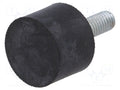 ELESA+GANTER DVA4-20-15-M6 Vibroisolation foot Ø20mm (50 kpl erä)