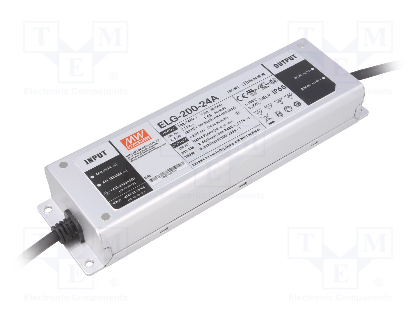 MEAN WELL ELG-200-24A LED-virtalähde 200W 24VDC