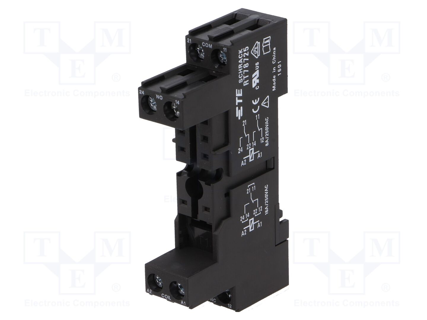 TE Connectivity RT78725 Relekanta 16A, 250VAC