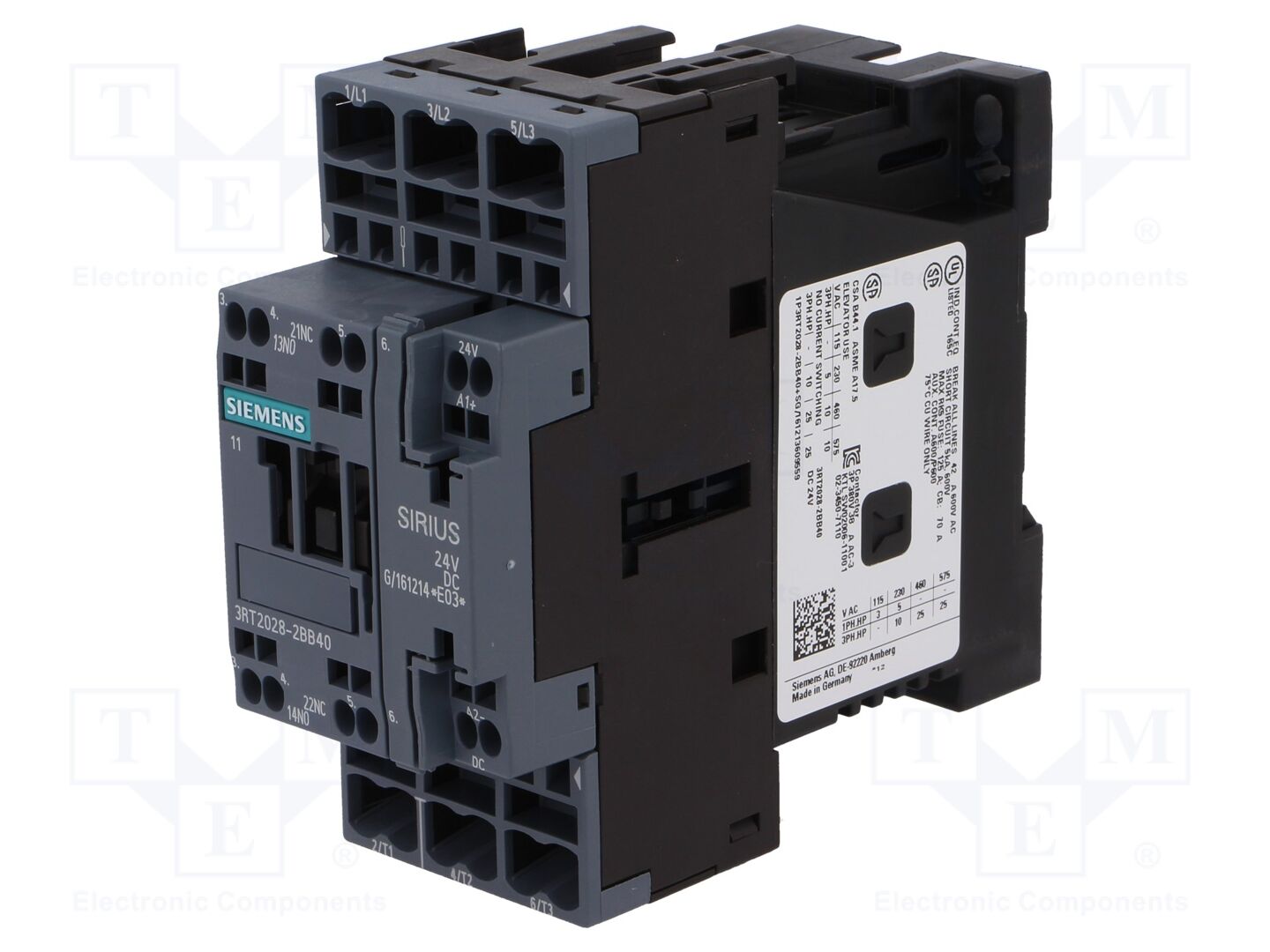 SIEMENS 3RT2028-2BB40 Kontaktori 40A