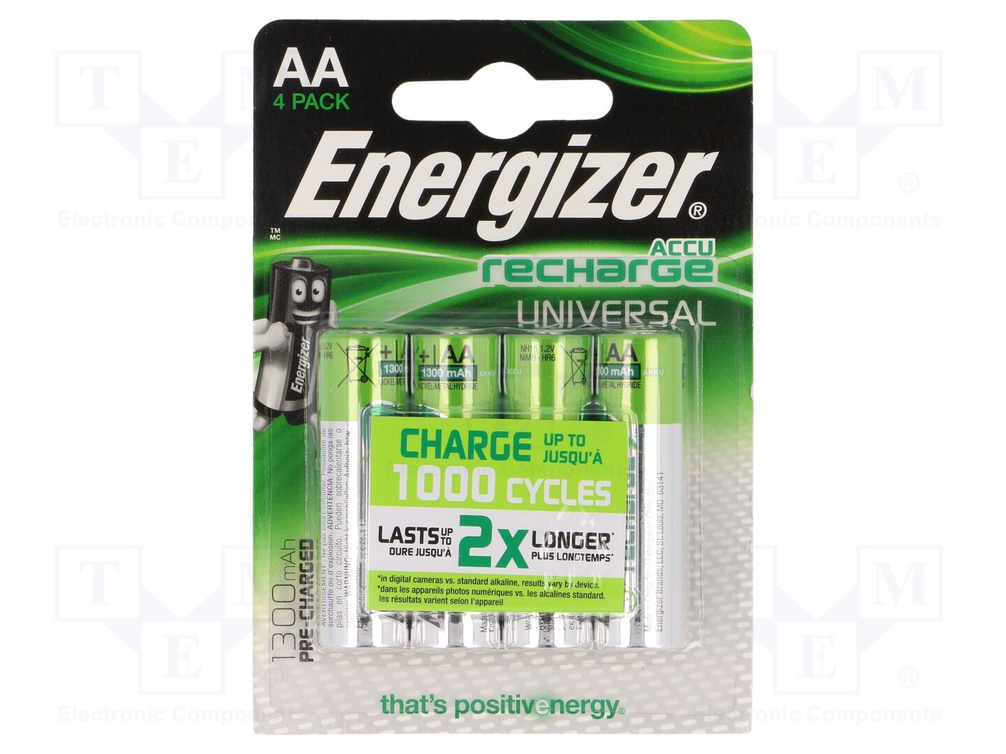 ENERGIZER ACCU-R6/1300-EG/B4 Ladattava akku Ni-MH AA 1.2V 1300mAh