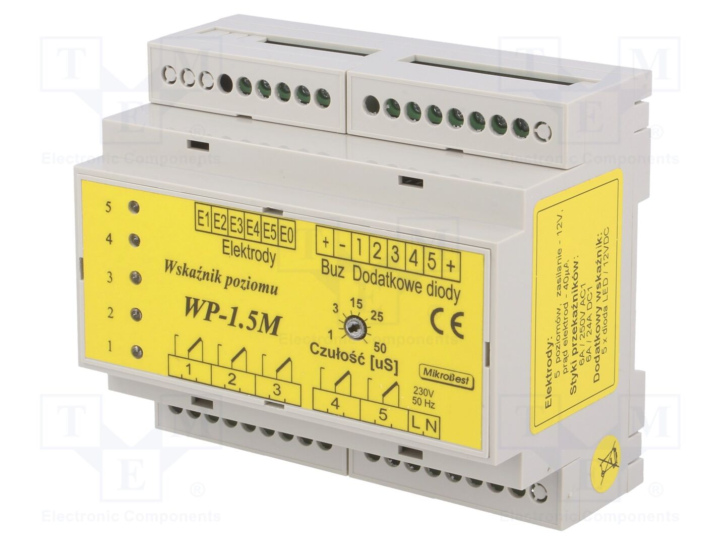 MIKROBEST WP-1.5M Valvontarele 230VAC