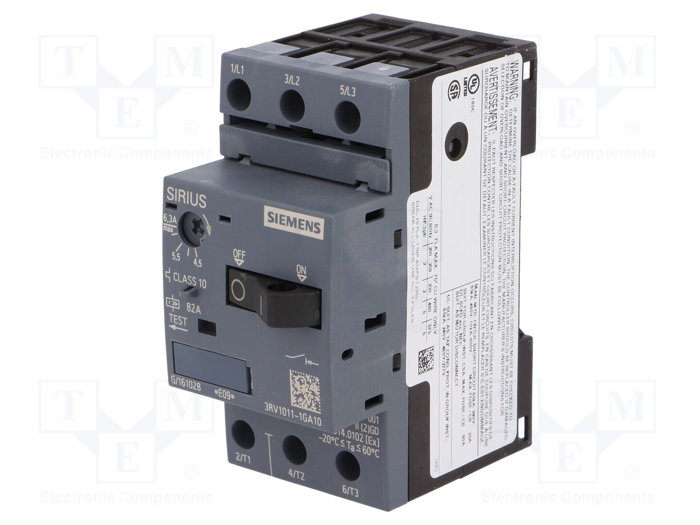 SIEMENS 3RV1011-1GA10 Moottorinsuojakatkaisija 2.2kW