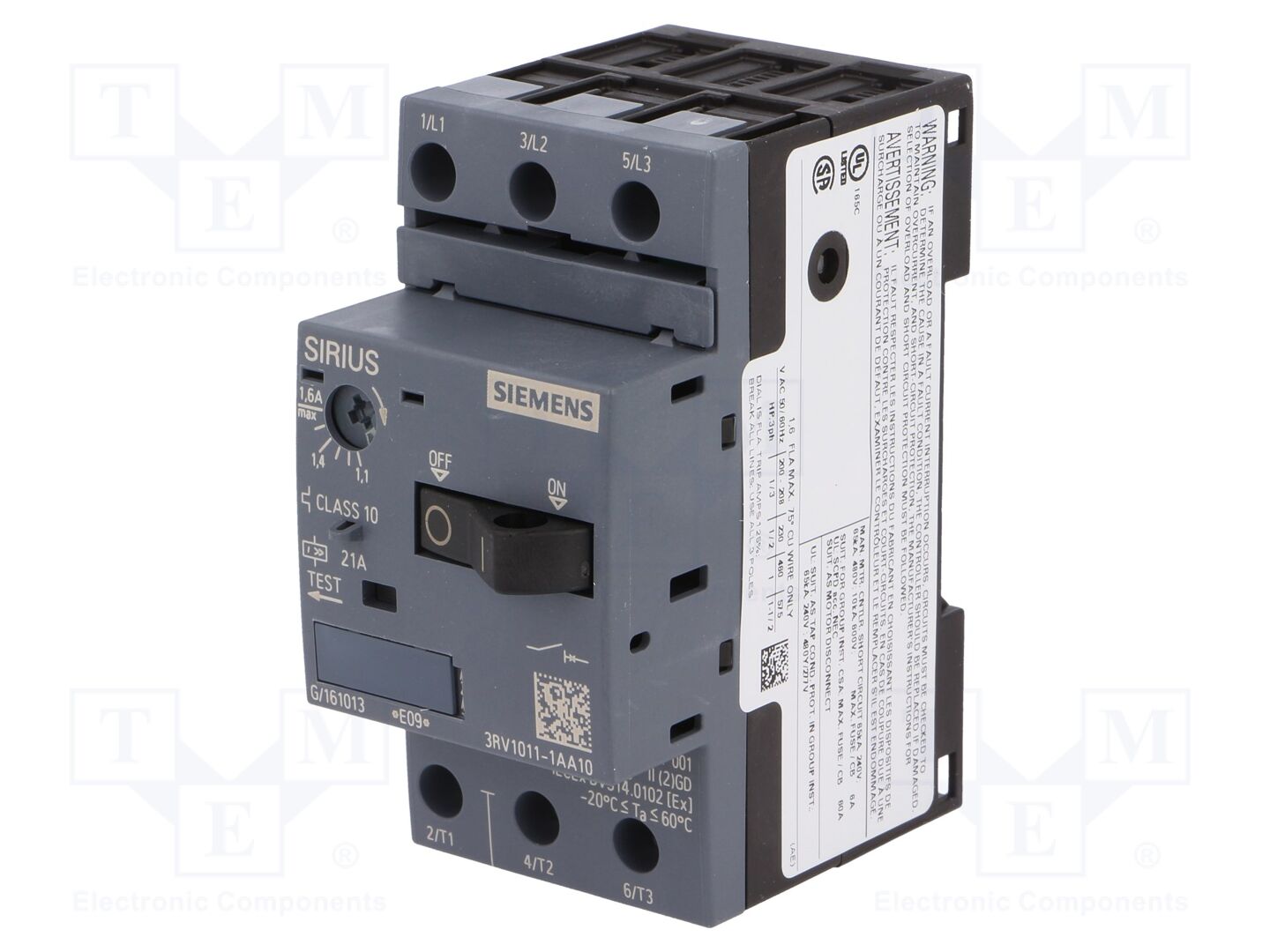 SIEMENS 3RV1011-1AA10 Moottorinsuojakatkaisija 0.55kW