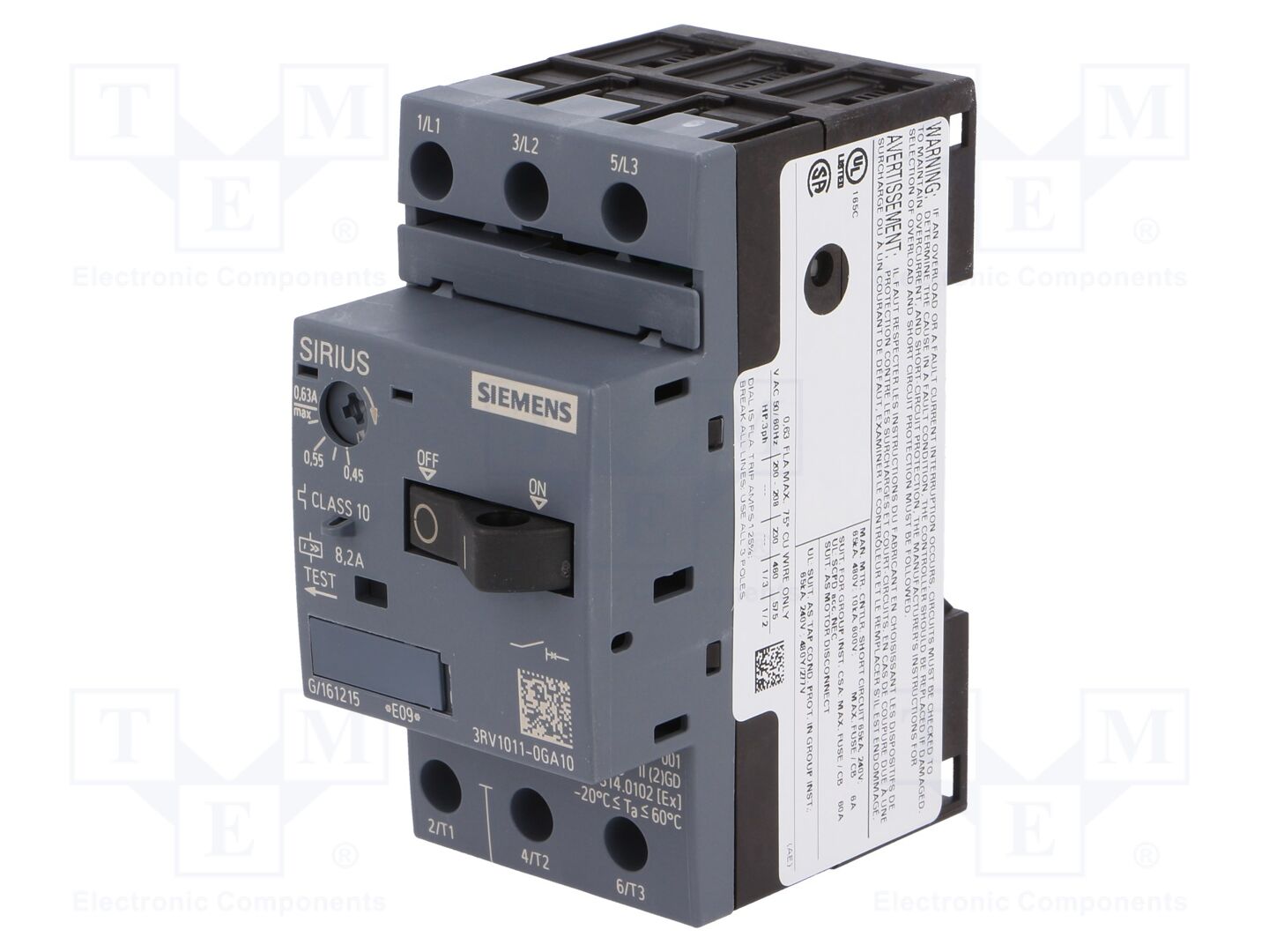 SIEMENS 3RV1011-0GA10 Moottorinsuojakatkaisija 0.18kW