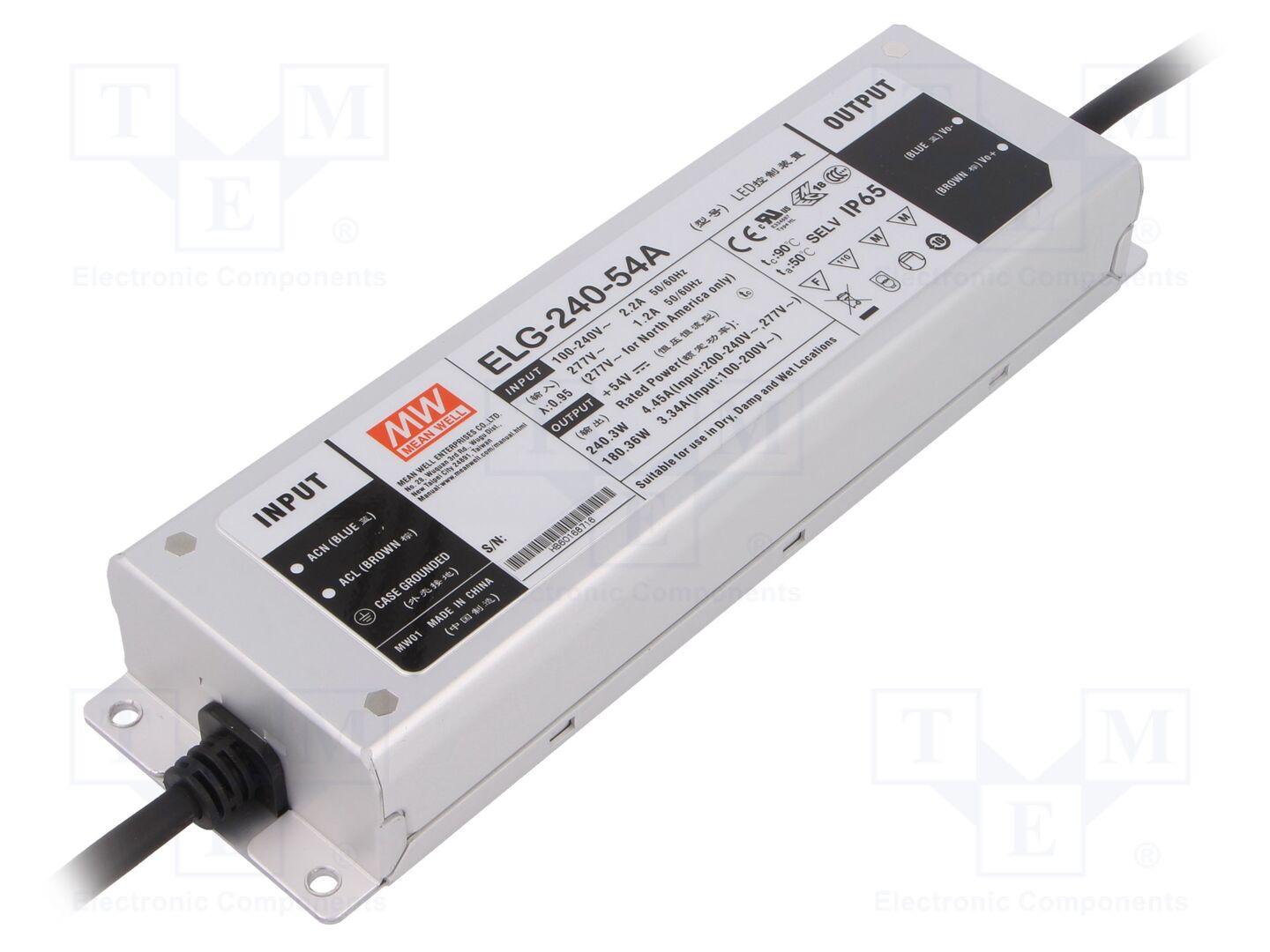 MEAN WELL ELG-240-54A LED-virtalähde 240W 54VDC