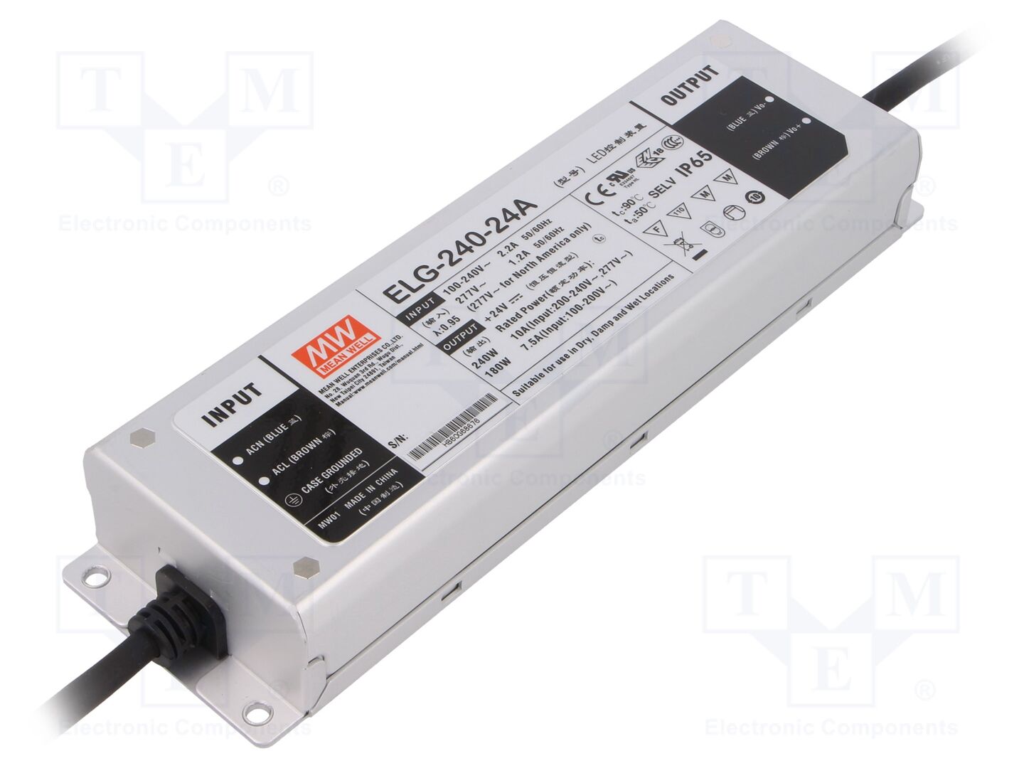 MEAN WELL ELG-240-24A LED-verkkolaite 240W 24VDC