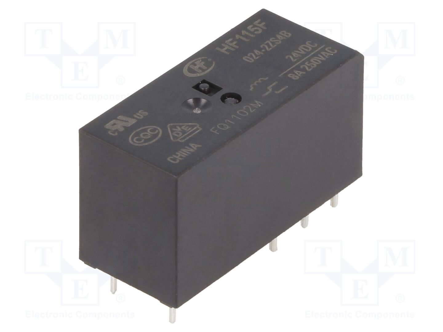 HONGFA RELAY HF115F/024-2ZS4B Sähkömagneettinen rele 24VDC, 8A