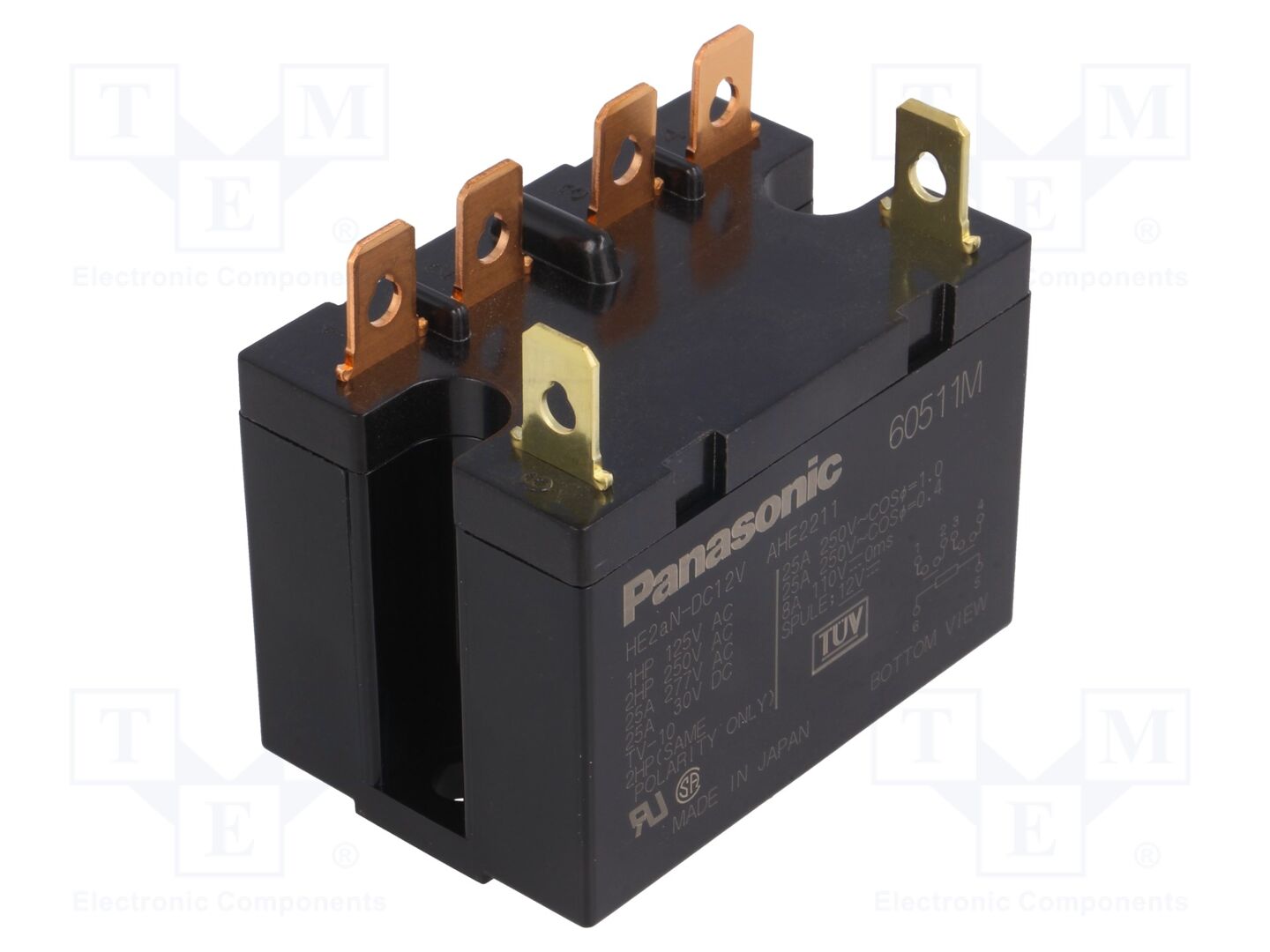 PANASONIC HE2AN12 Sähkömagneettinen rele 12VDC