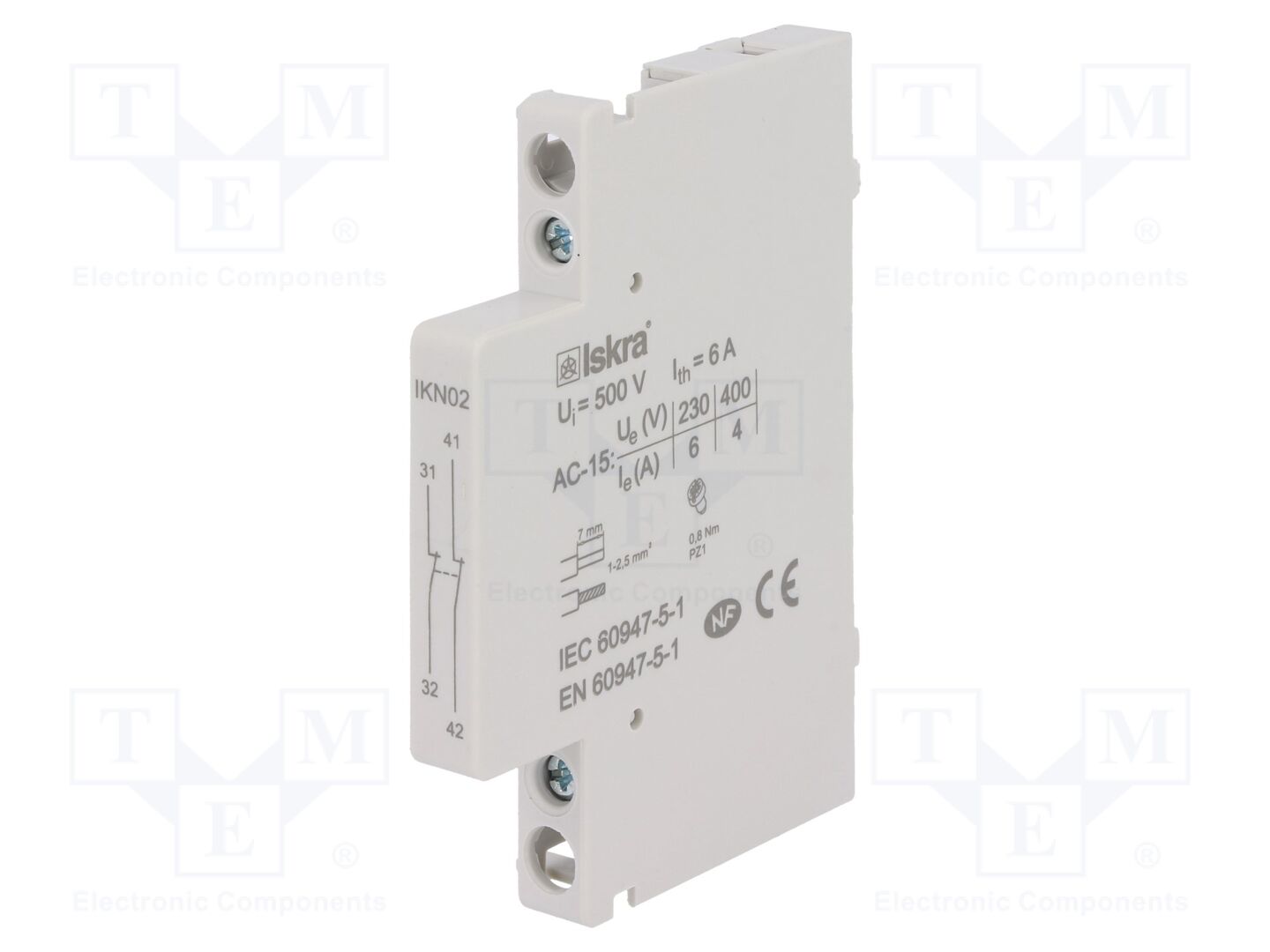 ISKRA IKN02 Apukosketin NC x2, 6A