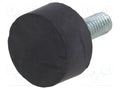ELESA+GANTER DVA4-20-10-M6-40 Vaimennustalla Ø20mm (50 kpl erä)
