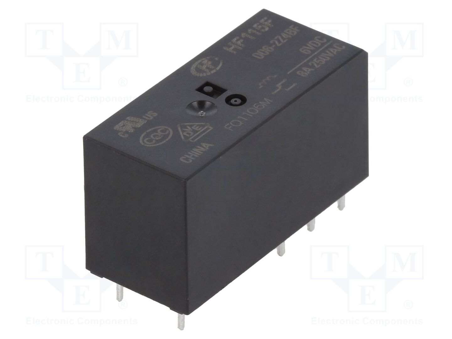 HONGFA RELAY HF115F/006-2Z4BF Sähkömagneettinen rele 6VDC