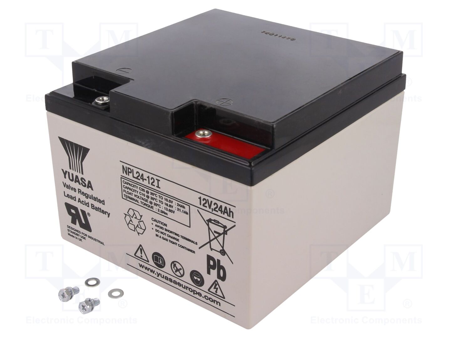 YUASA ACCU-HP24-12L/Y Lyijyakku 12V 24Ah AGM
