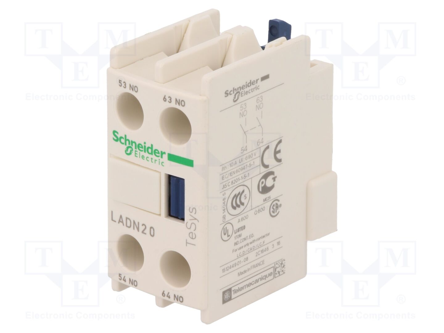 SCHNEIDER ELECTRIC LADN20 Apukosketin NO x2