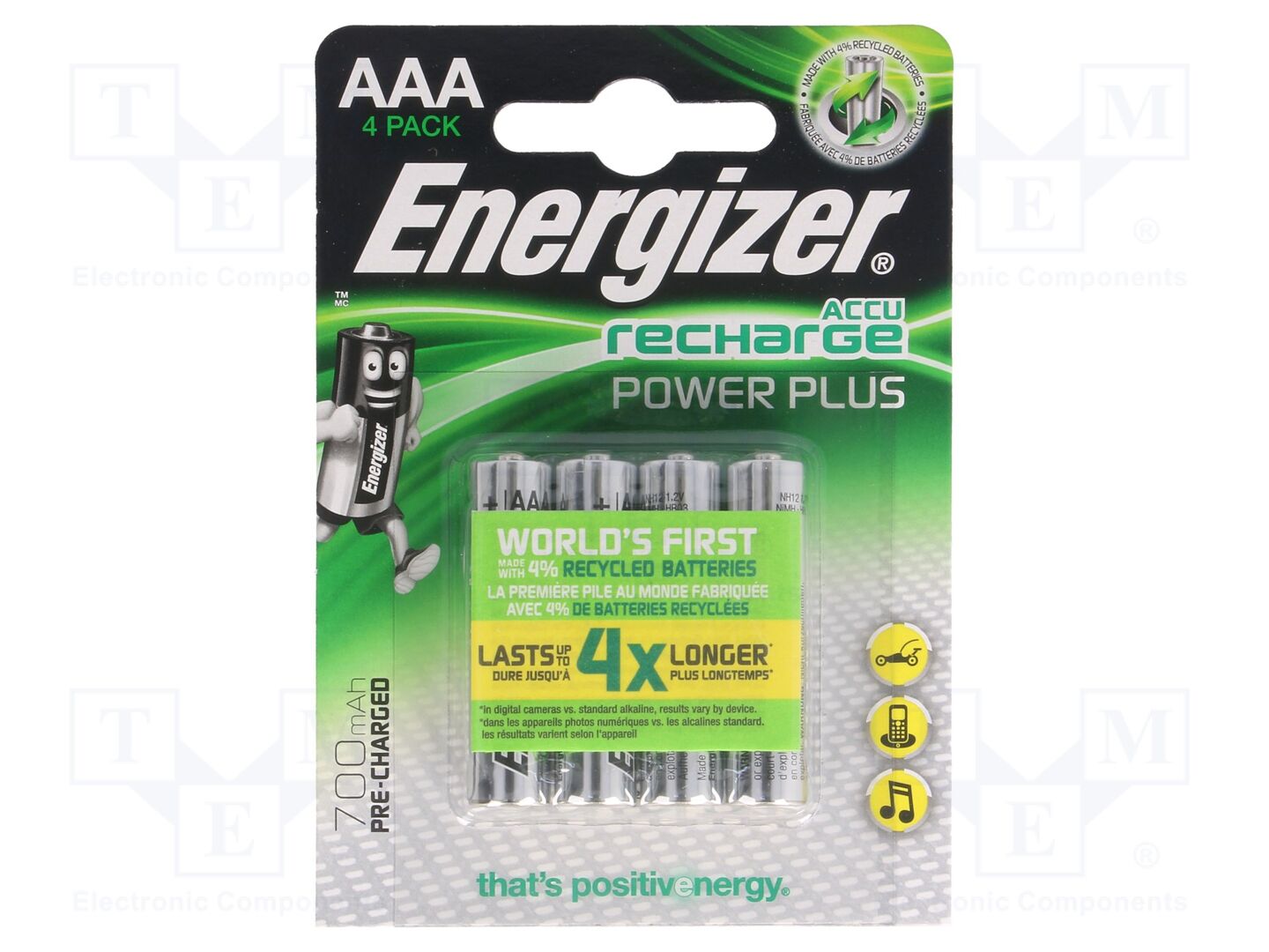 ENERGIZER ACCU-R3/700-EG-B4 Ladattava akku 700mAh