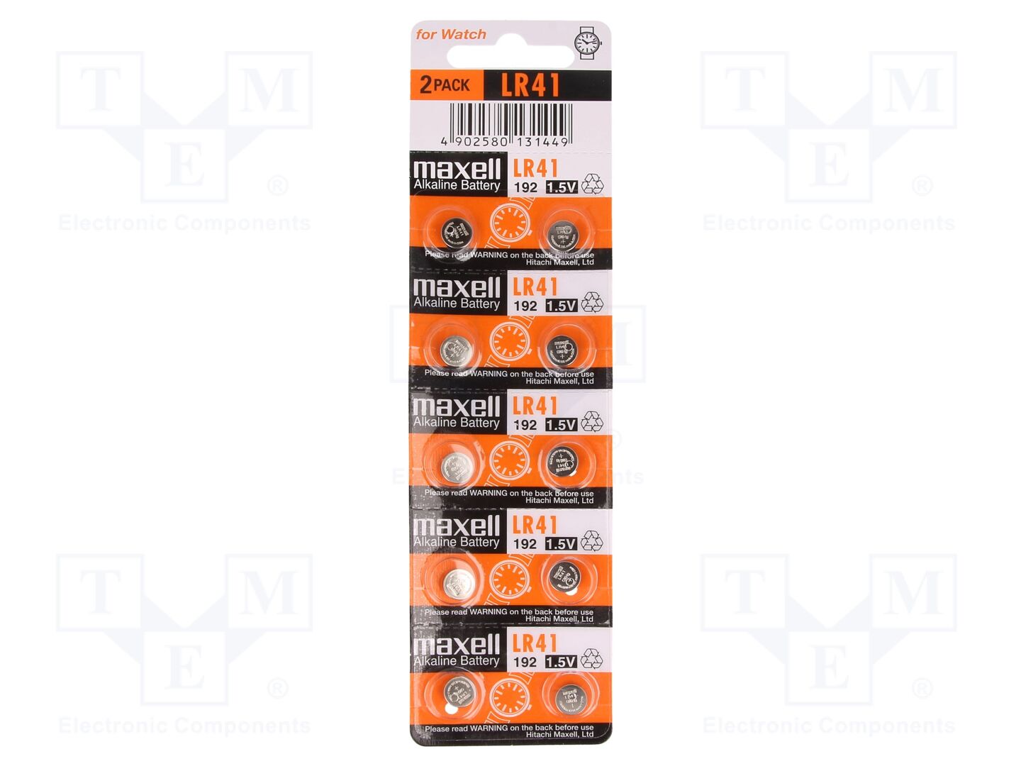 MAXELL BAT-LR41/MX-B10 Alkaliparisto 1.5V