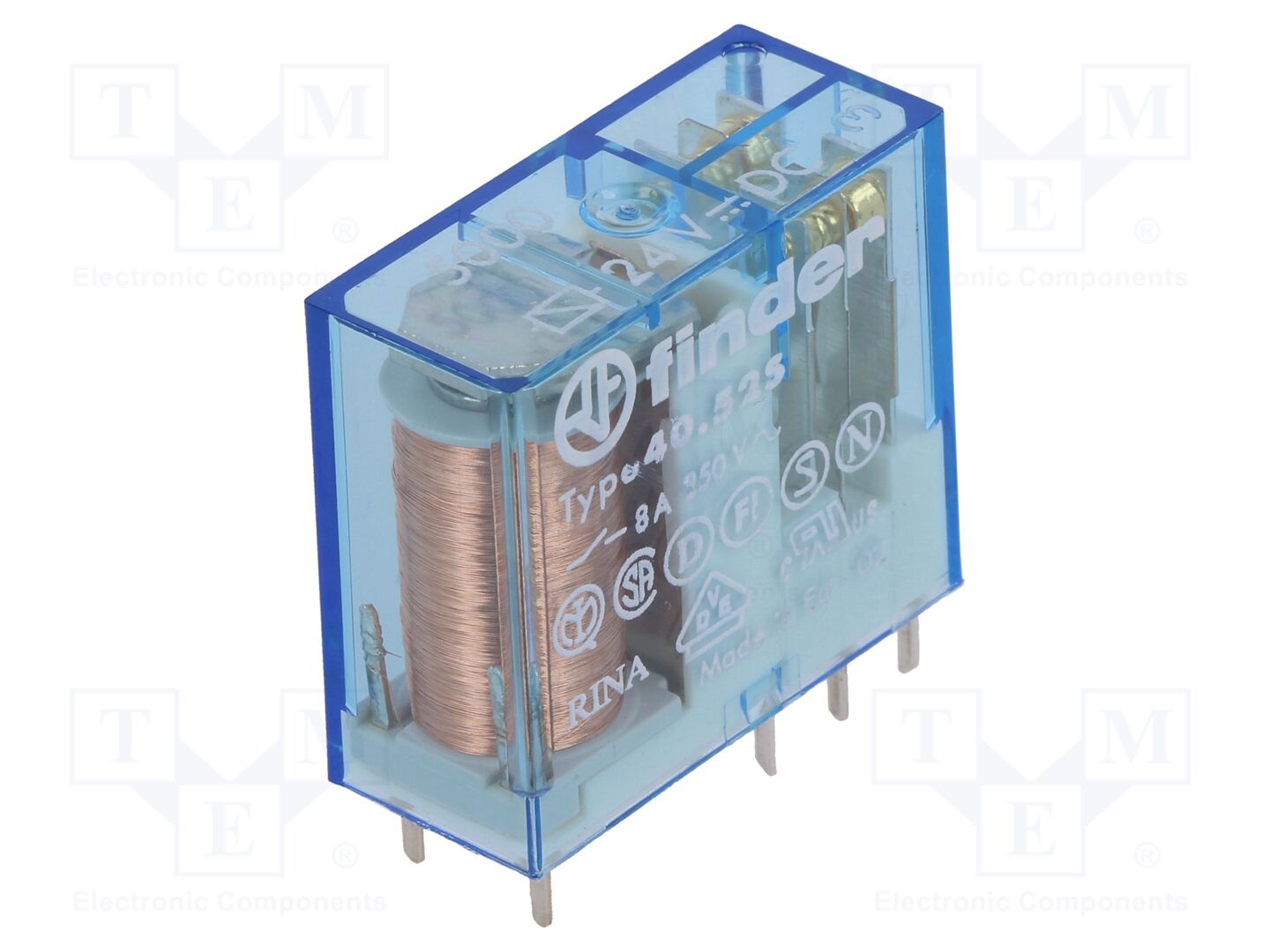 FINDER 40.52.7.024.5000 Sähkömagneettinen rele 24VDC