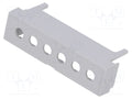 ITALTRONIC P05030204T.BL Terminals cover 6-reikää 7.65mm (50 kpl erä)