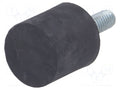 ELESA+GANTER DVA4-20-20-M6-40 Vaimennustalla 20mm (50 kpl erä)