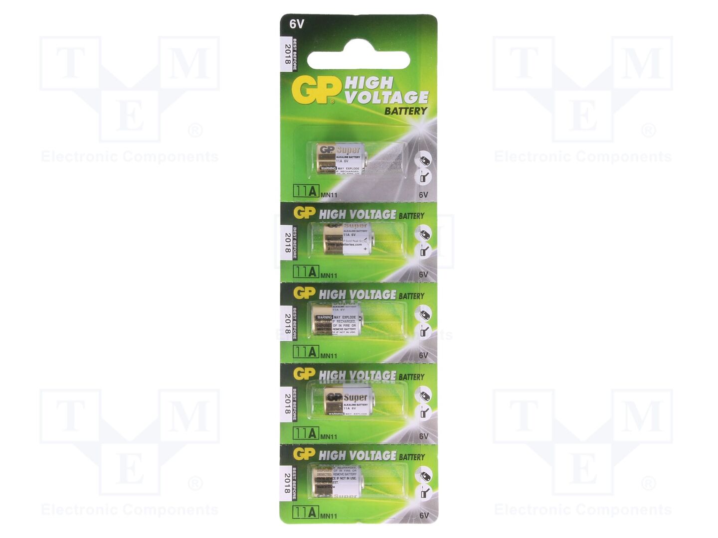 GP BAT-11A/MN11/GP-B5 Alkaliparisto 6V