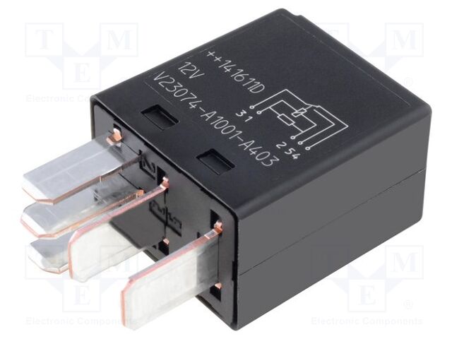 TE Connectivity V23074A1001A403 Sähkömagneettinen rele 12VDC