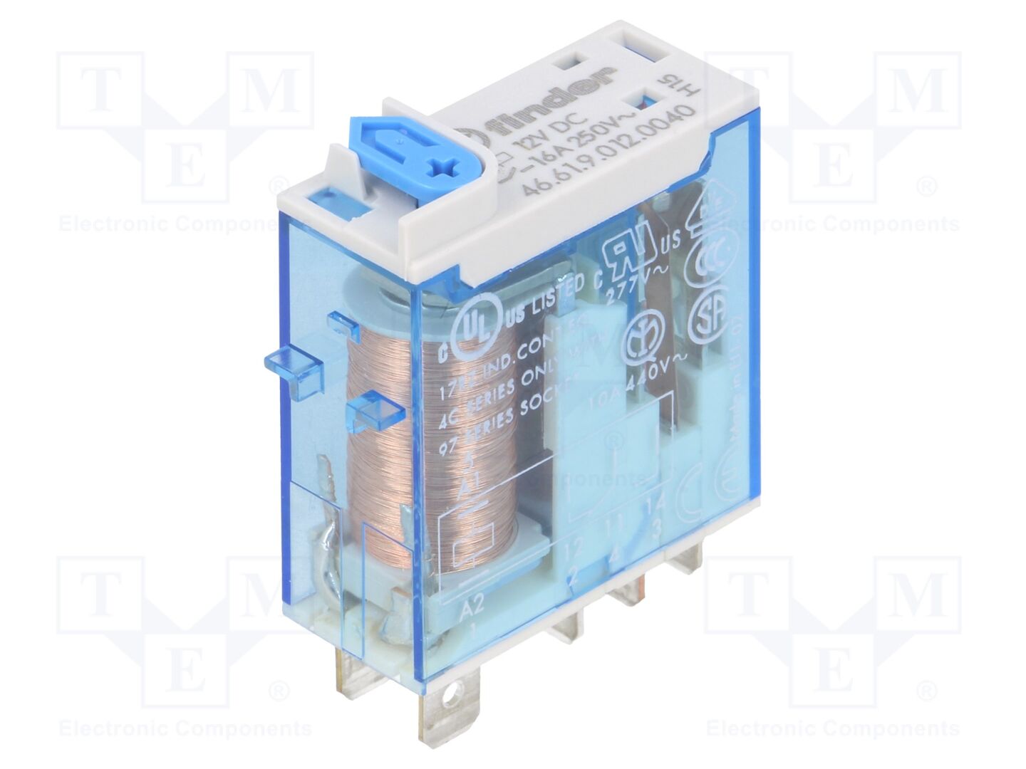 FINDER 46.61.9.012.0040 Sähkömagneettinen rele 12VDC