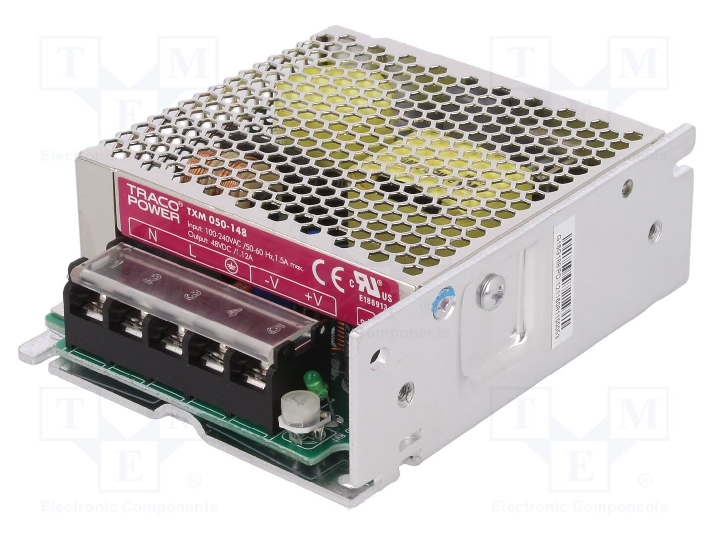 TRACO POWER TXM050-148 Sisäänrakennettu kytkentäsähkönsyöttö 50W 48VDC
