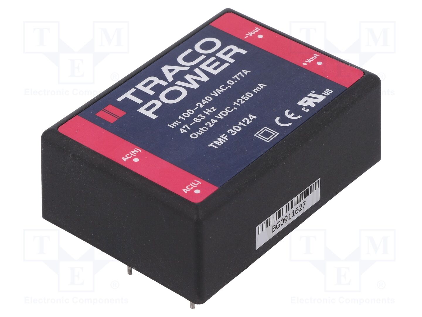 TRACO POWER TMF30124 AC/DC-muunnin 30W 24VDC