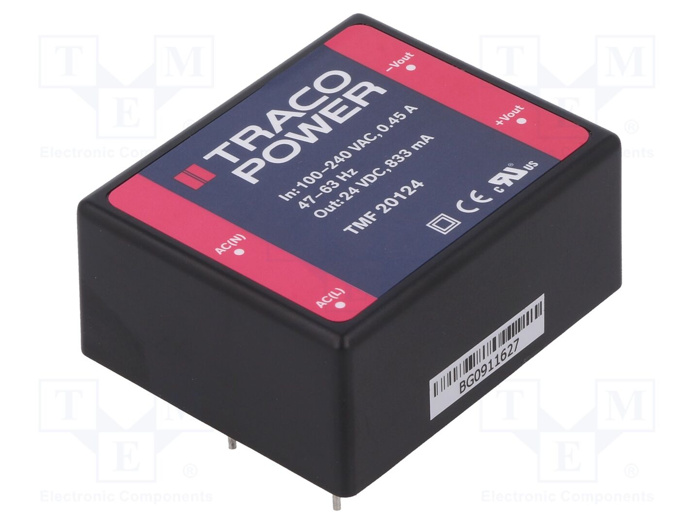 TRACO POWER TMF20124 AC/DC-muunnin 20W