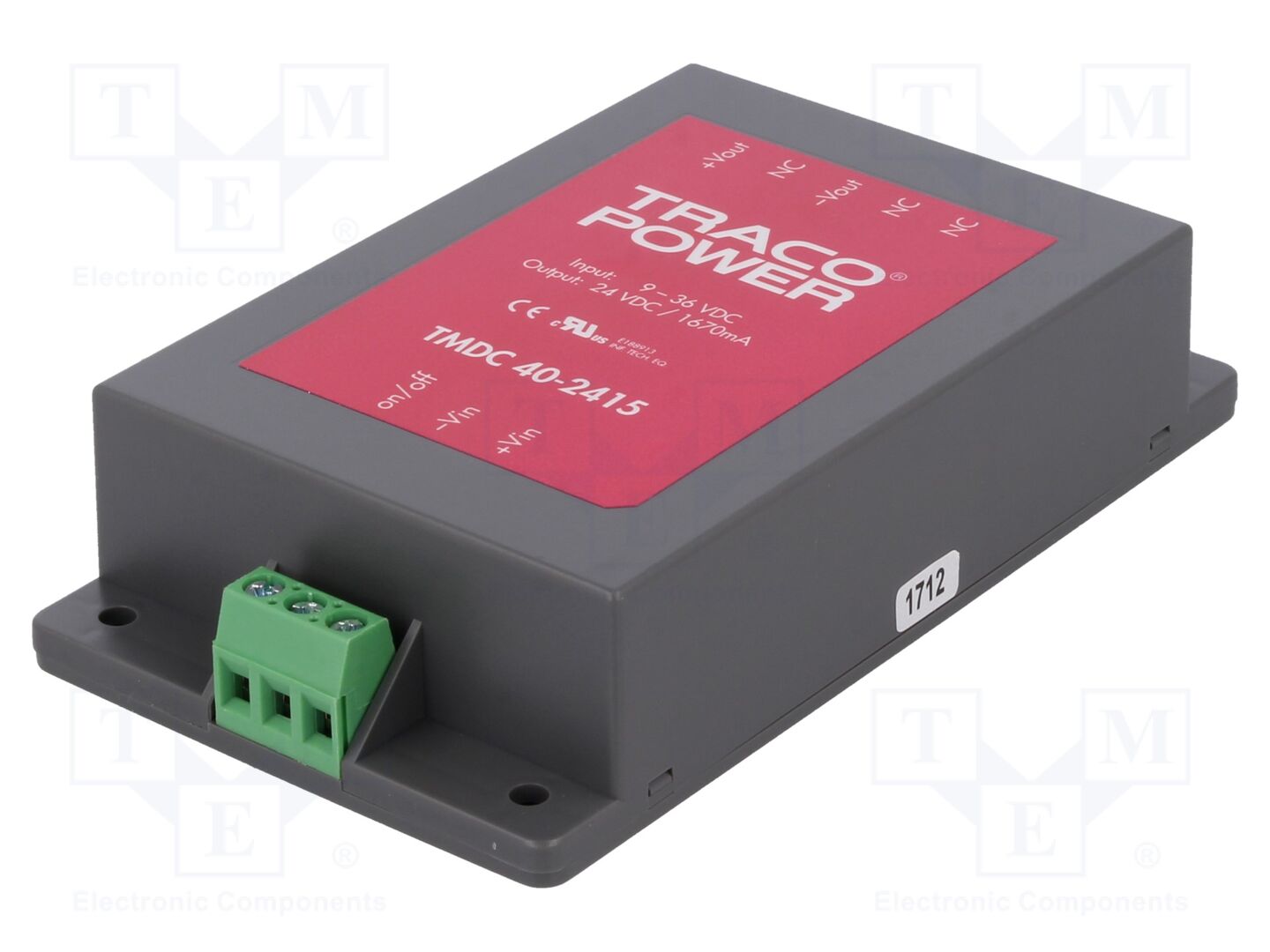 TRACO POWER TMDC40-2415 DC/DC-muunnin 40W