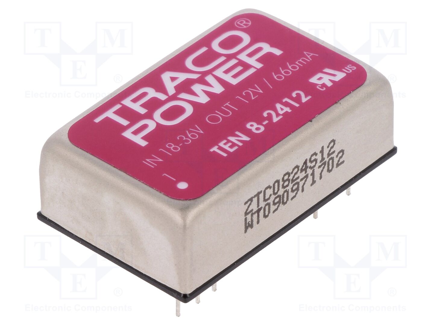TRACO POWER TEN8-2412 DC/DC-muunnin 8W