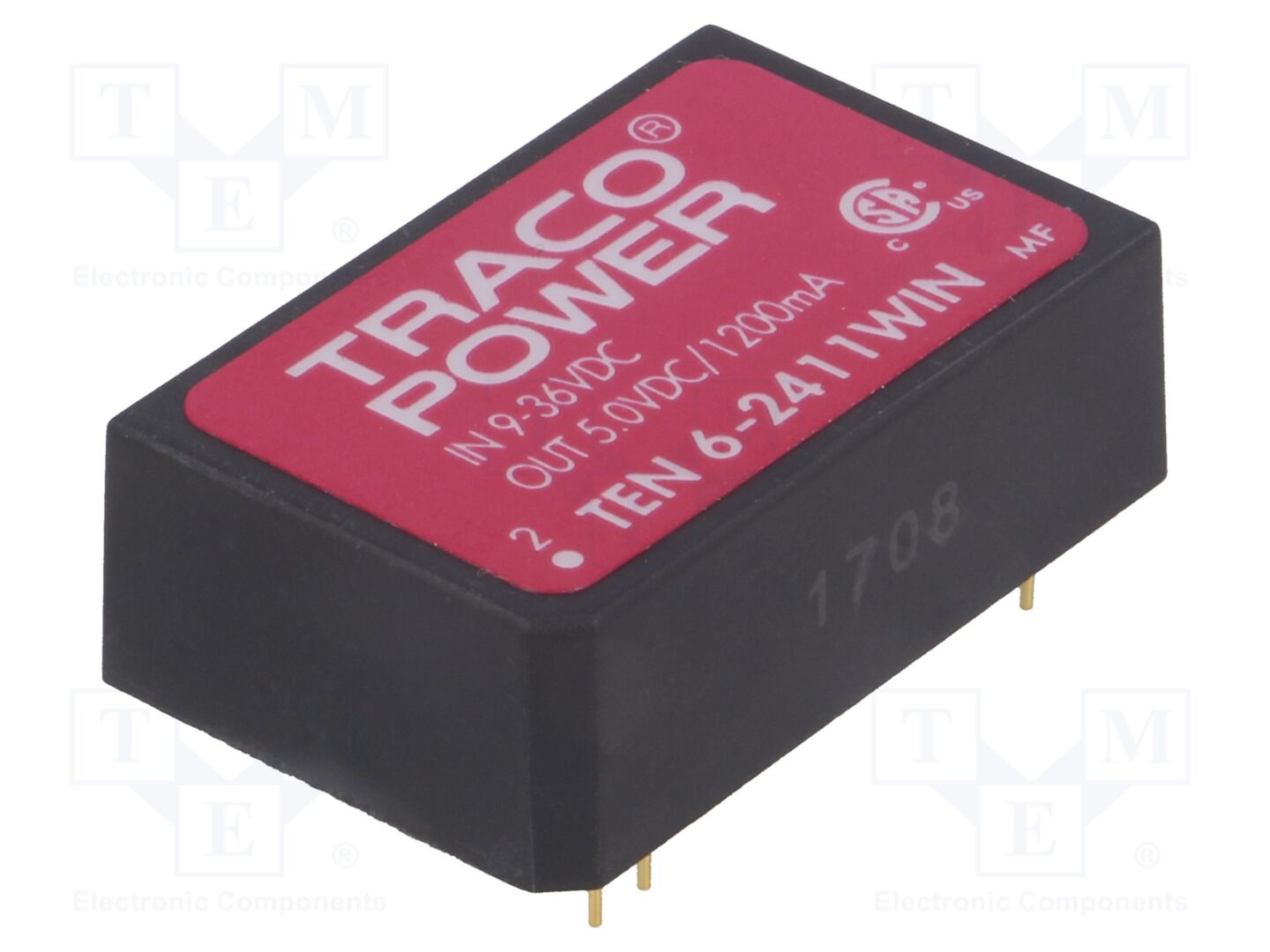 TRACO POWER TEN6-2411WIN DC/DC-muunnin 6W