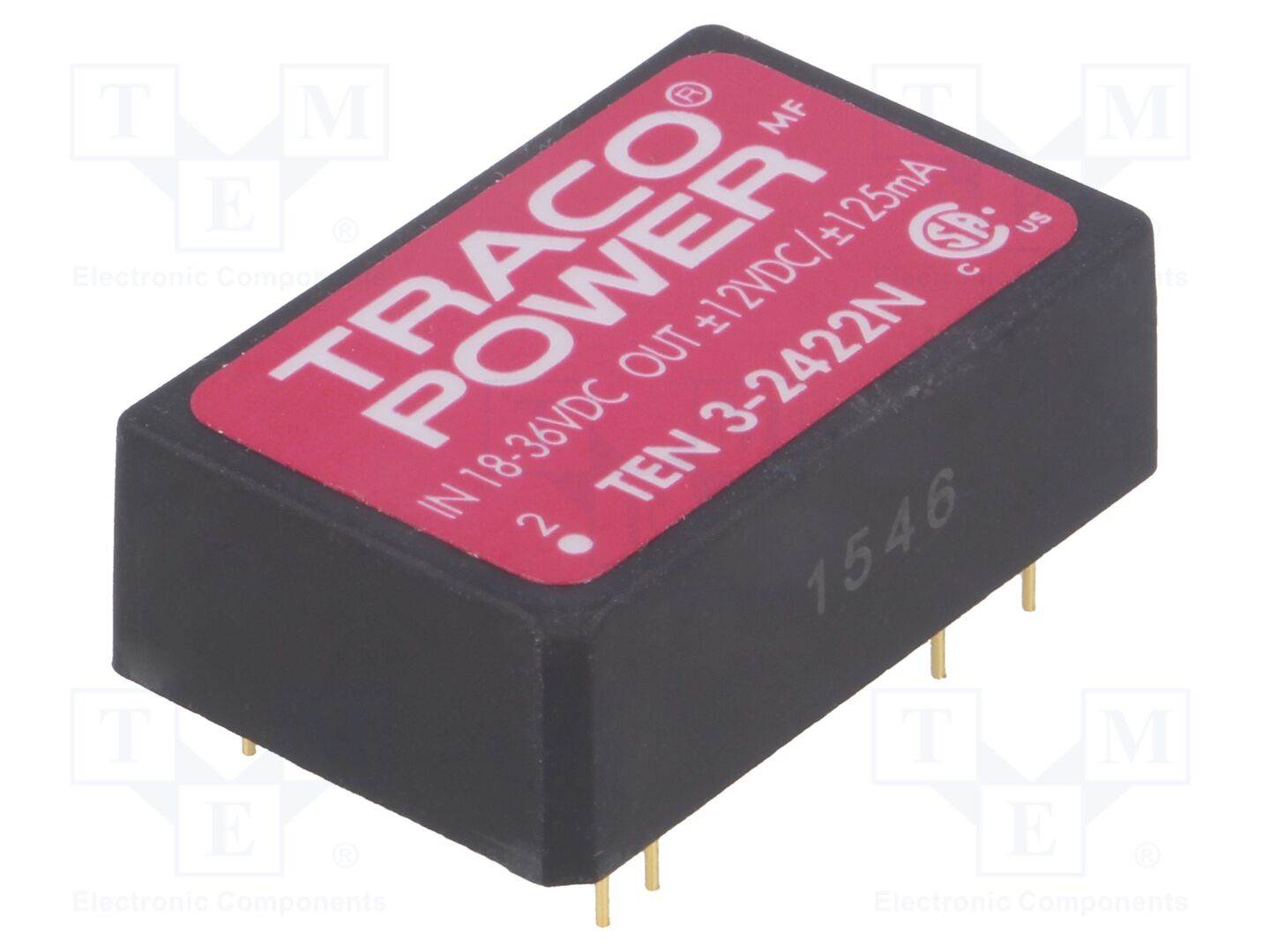 TRACO POWER TEN3-2422N DC/DC-muunnin 3W
