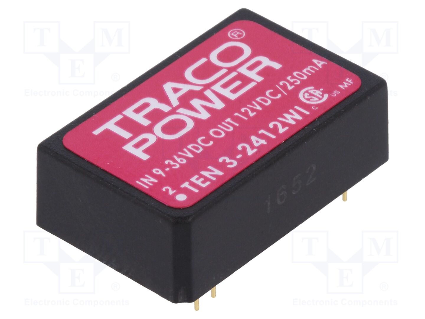 TRACO POWER TEN3-2412WI DC/DC-muunnin 3W