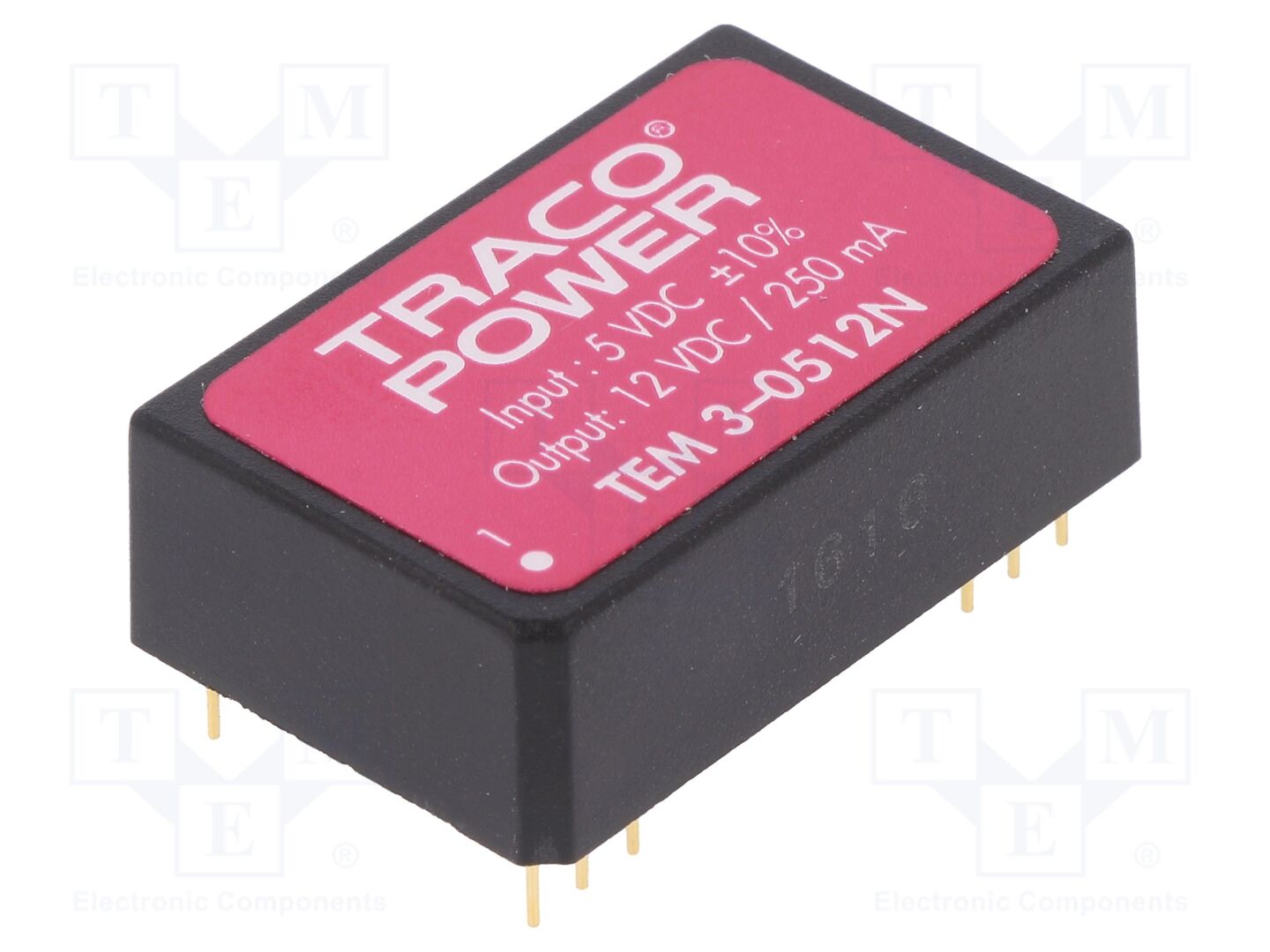 TRACO POWER TEM3-0512N DC/DC-muunnin 3W