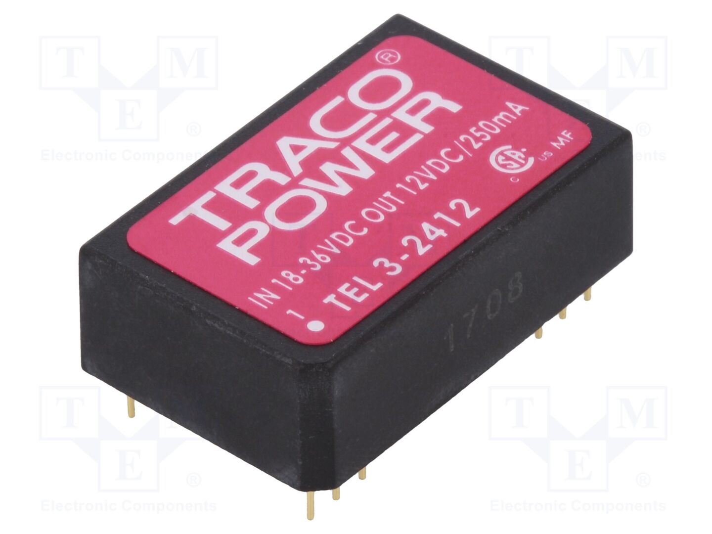 TRACO POWER TEL3-2412 DC/DC-muunnin 3W