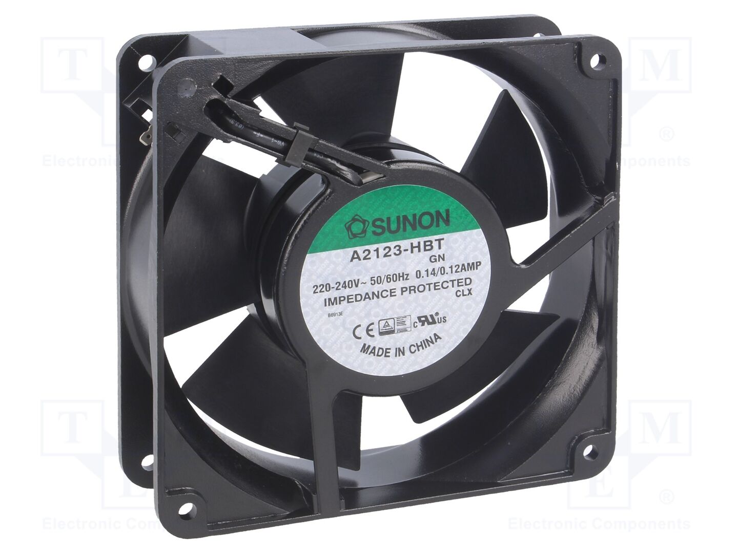 SUNON A2123HBT Aksiaalipuhallin 230VAC, 120x120x38mm