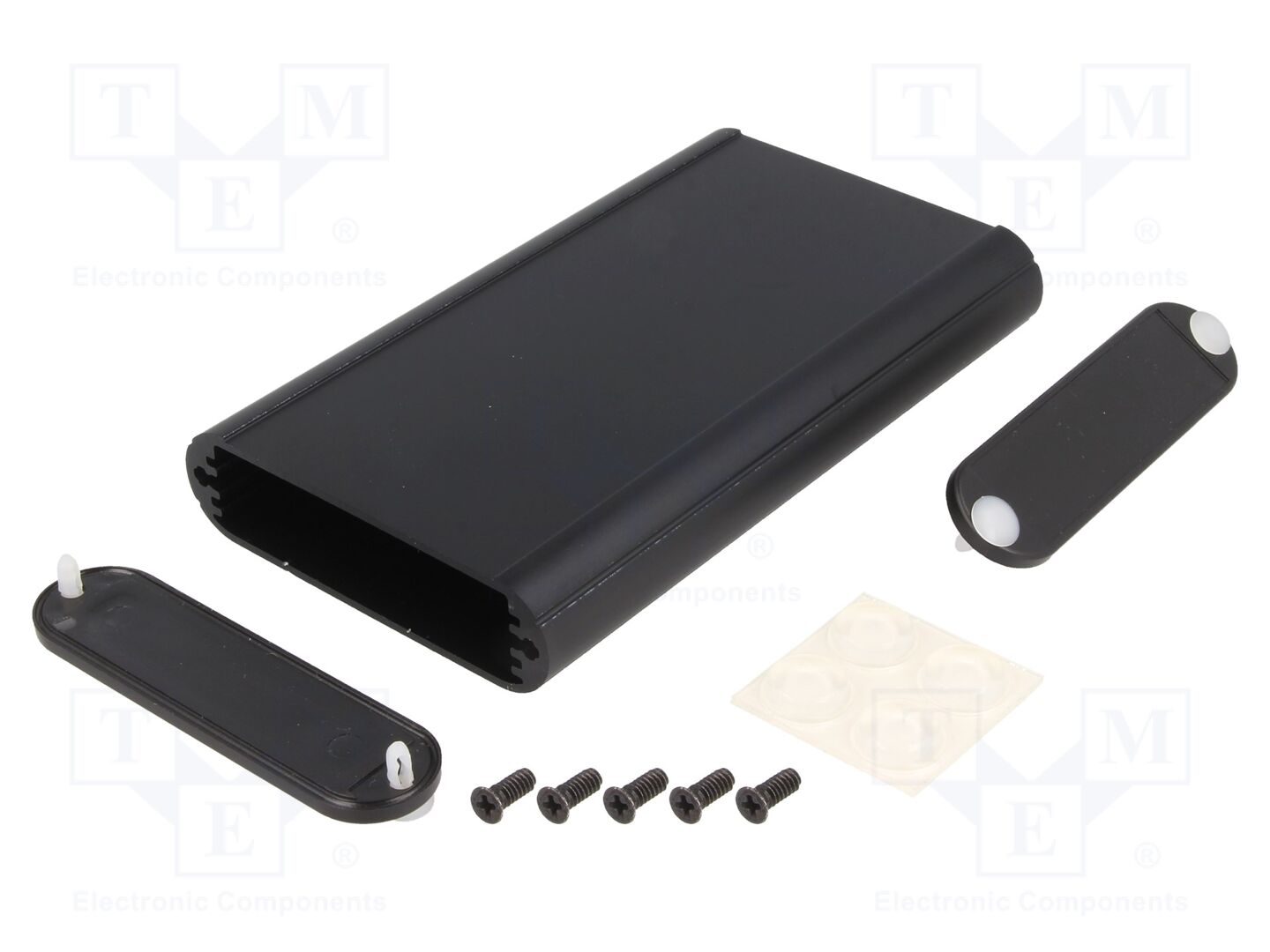 HAMMOND 1455B1202BK Kotelo paneelilla 72x120x19mm