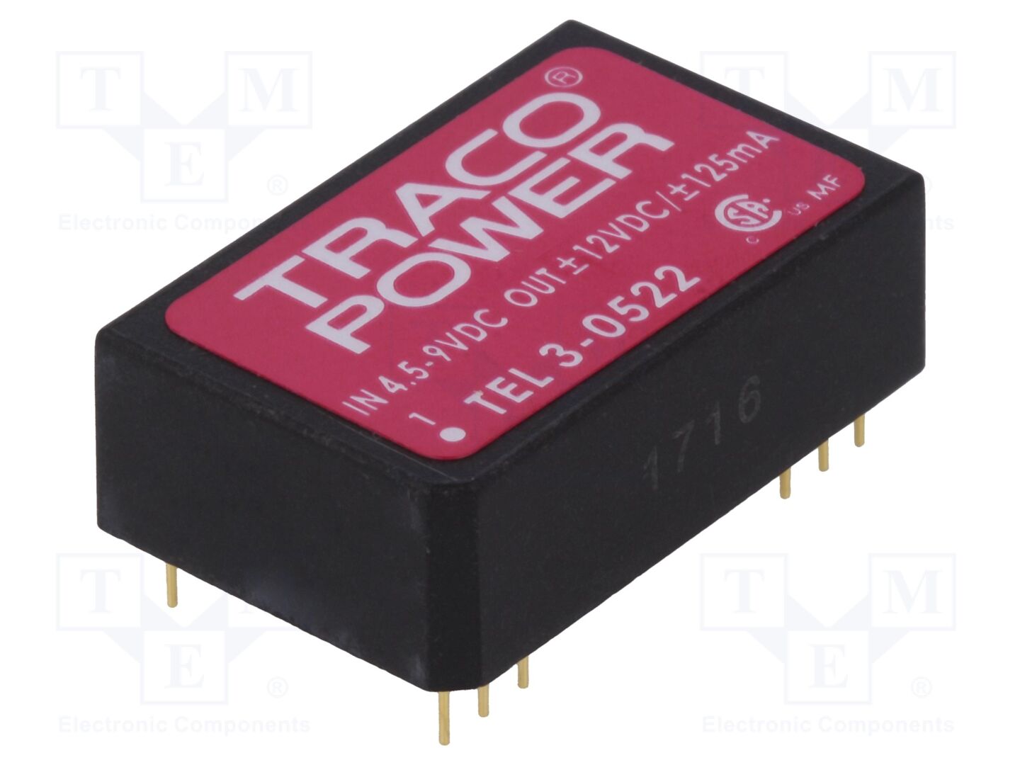TRACO POWER TEL3-0522 DC/DC-muunnin 3W