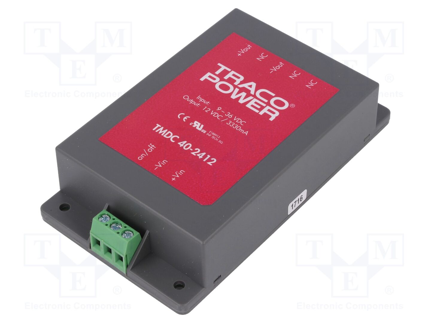 TRACO POWER TMDC40-2412 DC/DC Muunnin 40W